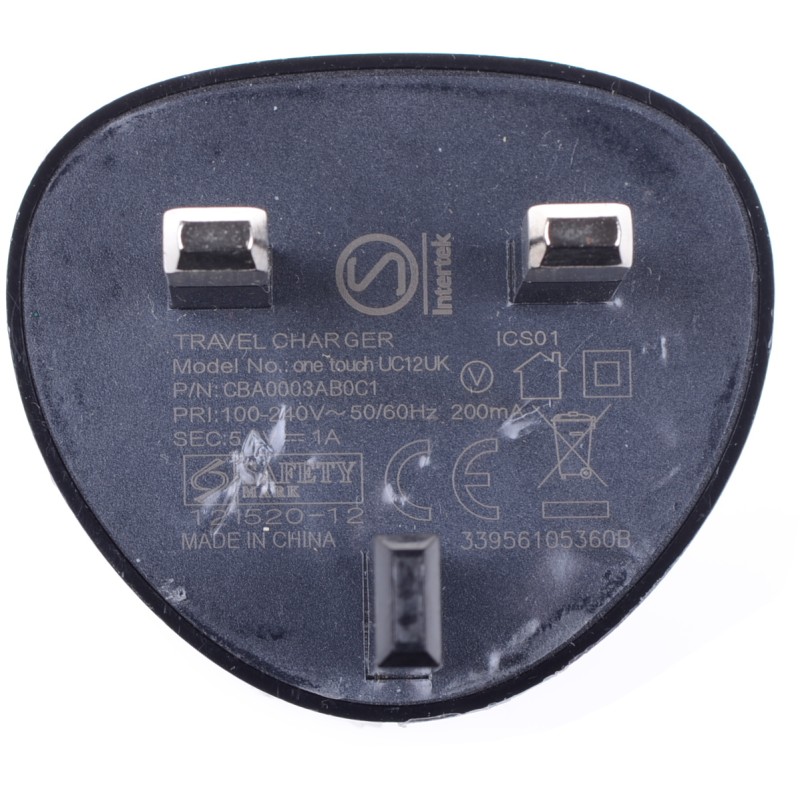 Ładowarka Alcatel One Touch UC12UKczarna, nowa,  1A