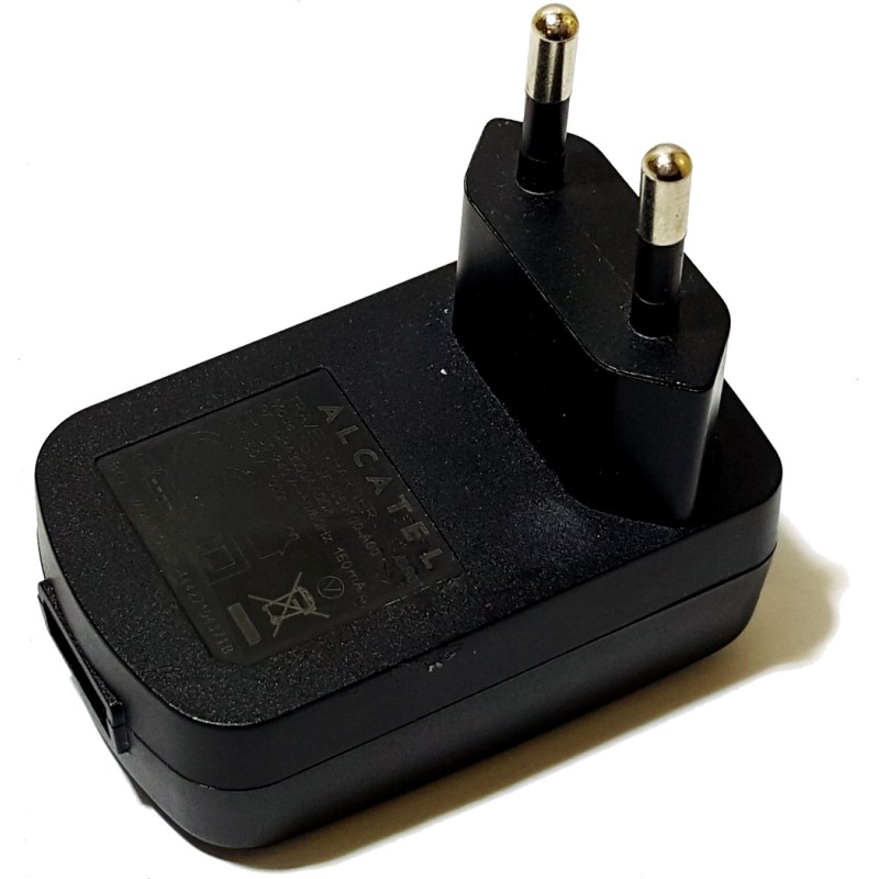 Ładowarka Alcatel TUEU050100-A00 czarna DM, 1A